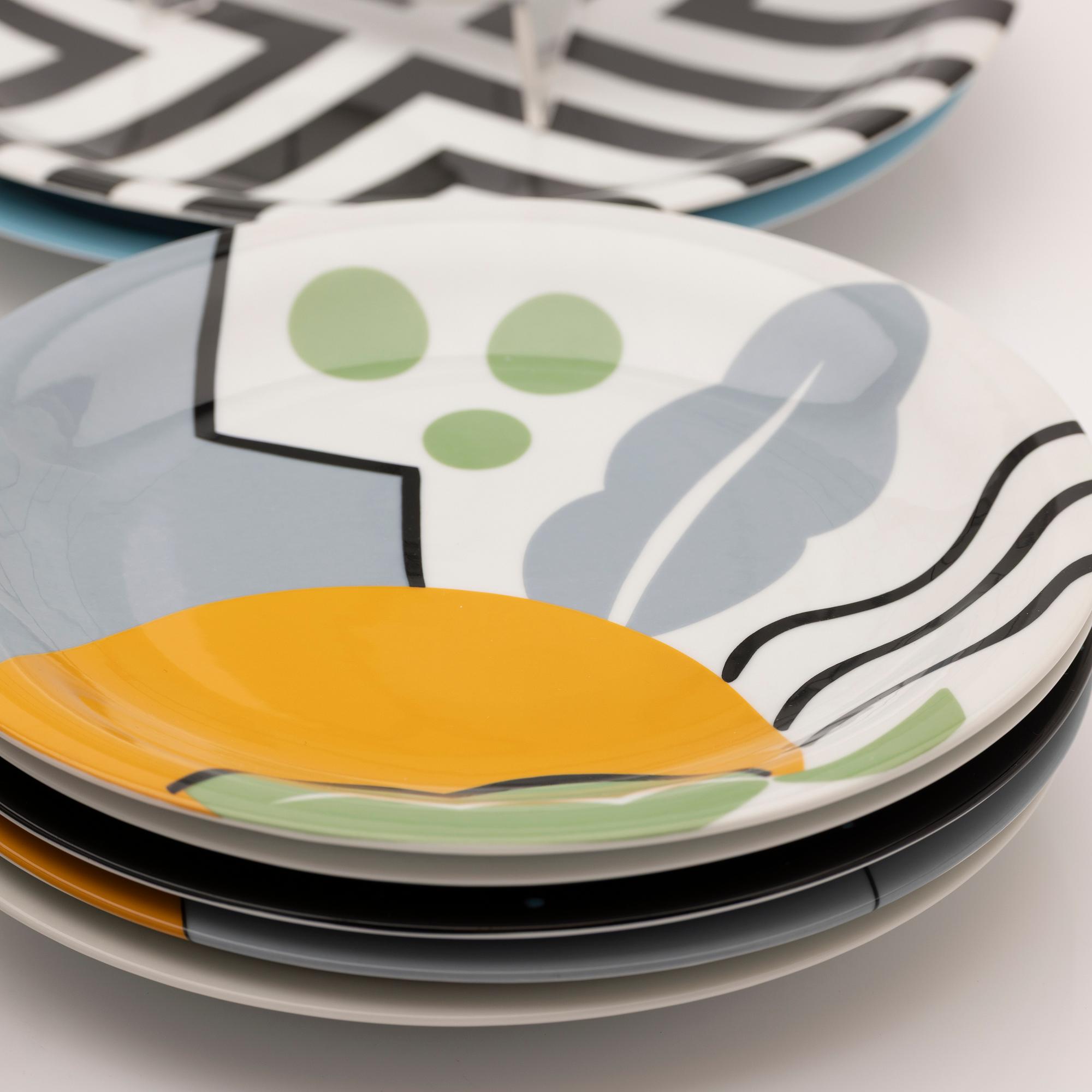 Plates, 14 pcs, "Designers collection", Rörstrand, Porcelain, late 20th century.
