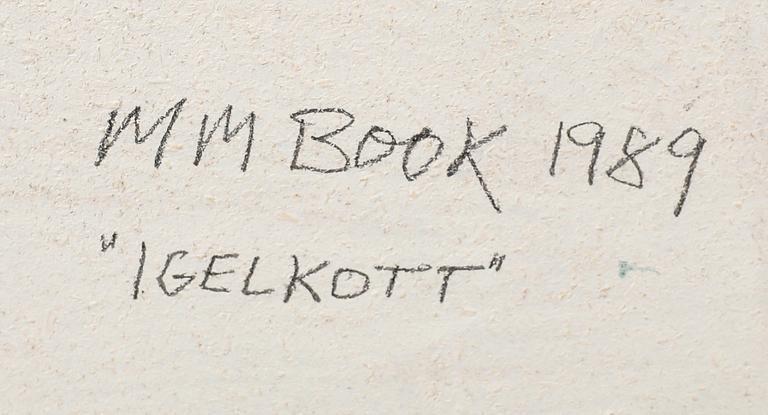 Max Mikael Book, mixed media signed and dated 1989.