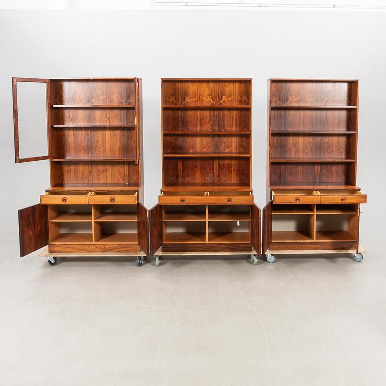 Bertil Fridhagen, 3 "Bonett" Bookshelves, Bodafors 1960s.