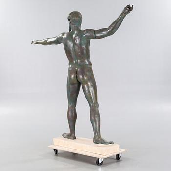 A plaster sculpture, Poseidon of Artemisium or Zeus of Artemisium, second half of the 20th century.