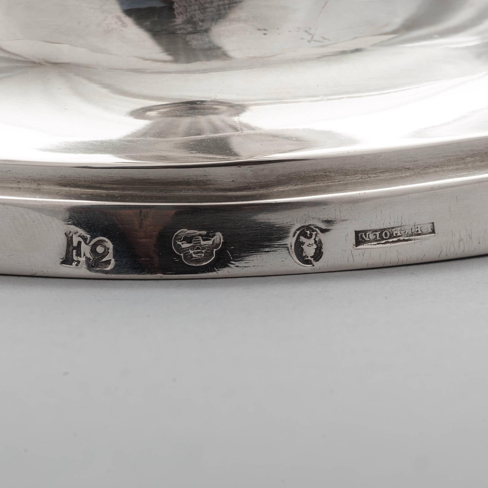 A pair of Swedish 18th century silver candlesticks, mark of Johan Ekholm, Stockholm 1788.