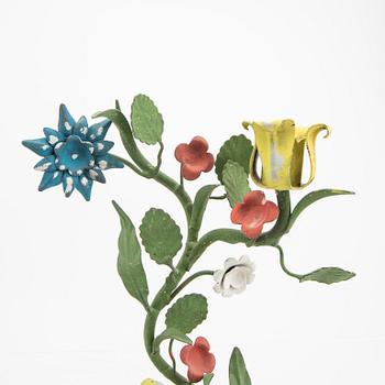 Firma Svenskt Tenn, a painted metal candlestick.