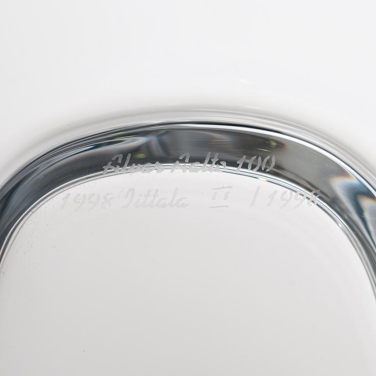 Alvar Aalto, Fat, för 100-års jubileum, signerat och numrerat, Alvar Aalto 100 1998 Iittala II/1998".