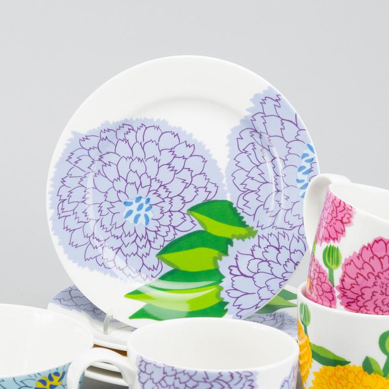 SERVISDELAR, 24 delar, porslin, "Primavera",  Marimekko/Iittala.