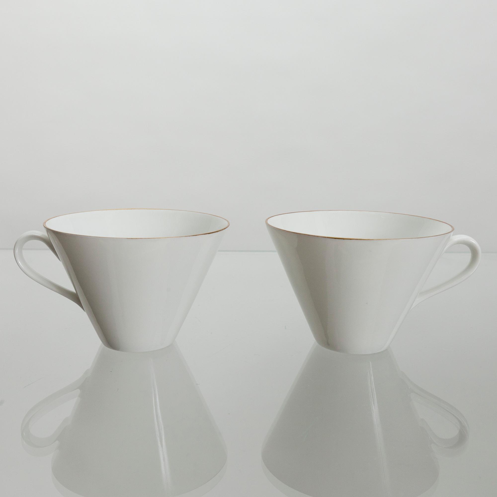 KAFFEKOPPAR, 11 st, porslin, Arabia 1960-tal.