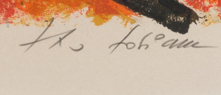 THEO TOBIASSE, litografi, signerad och numrerad 347/350.