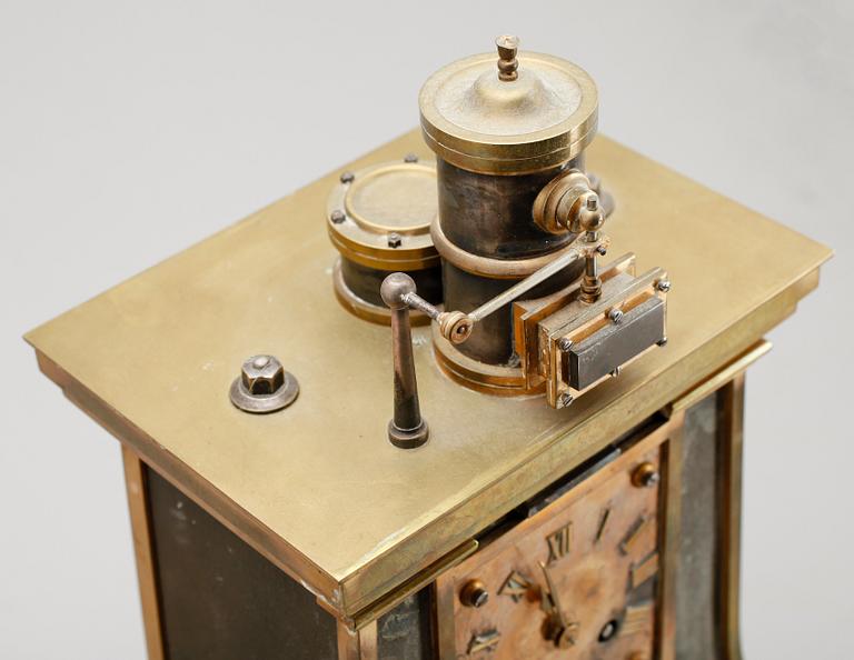 KLOCKGARNITYR, 3 del, Japy Fréres, Paris, metall och mässing, 1800-/1900-tal.