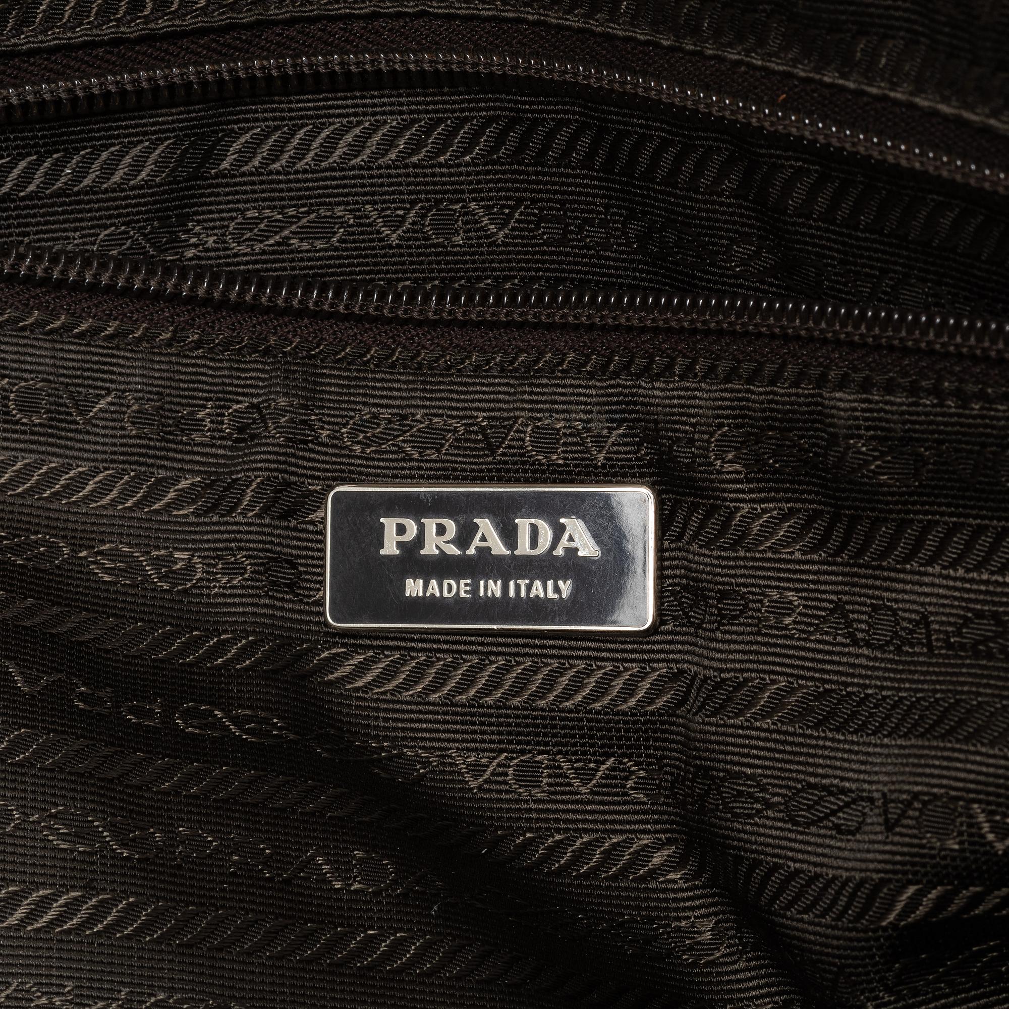 Prada, tote bag.