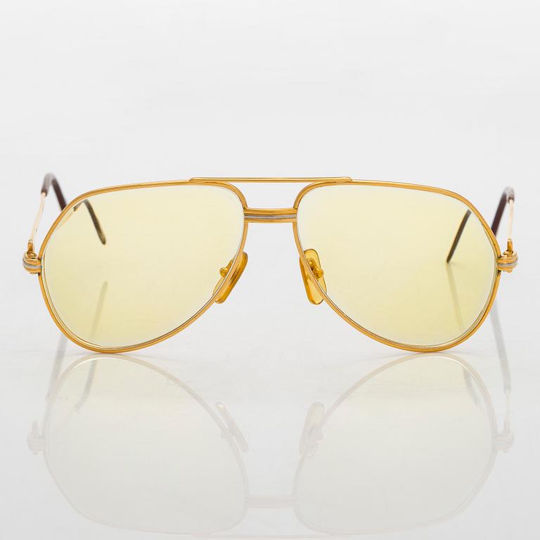 Cartier, 1980s 'Vendôme Louis' sunglasses.