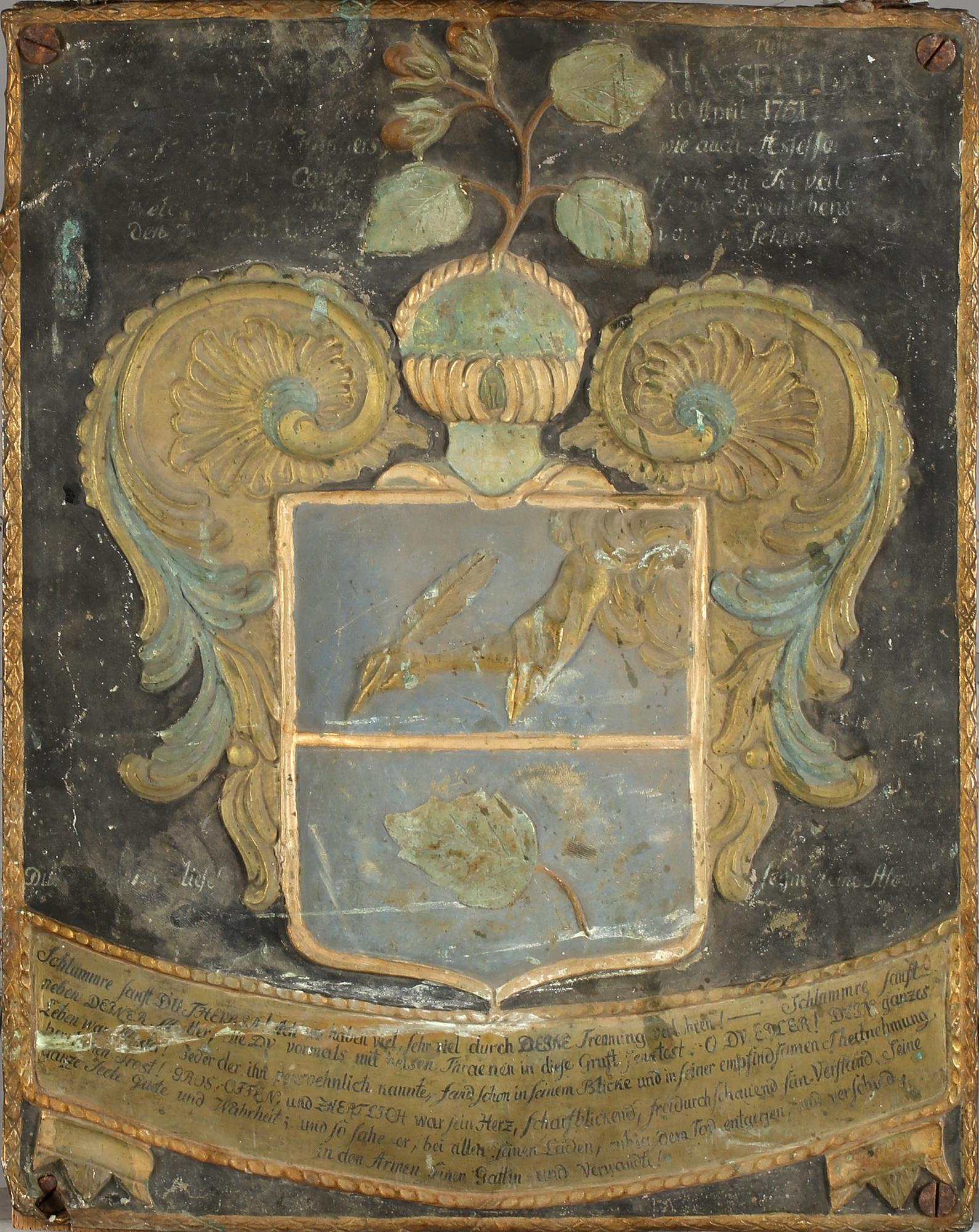 EPITAFIUM, omkring år 1800.