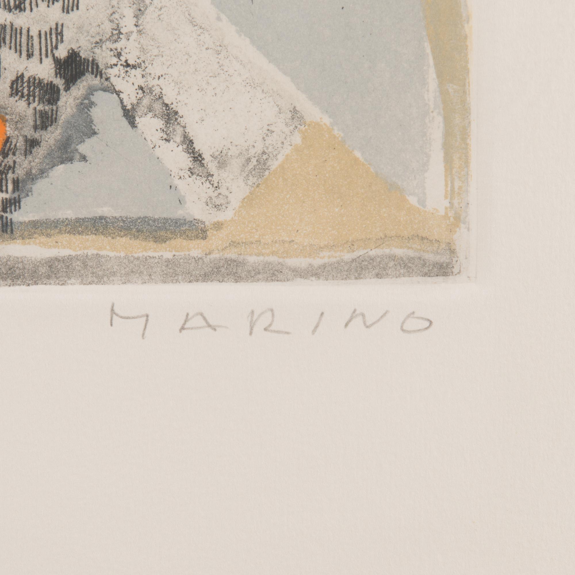 MARINO MARINI, färgetsning och akvatint, signerad och numrerad 23/75.