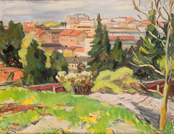 Harry Henriksson, öljy kankaalle, signeerattu ja päivätty -45.