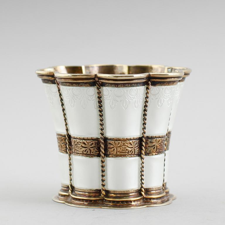MARGRETEBÄGARE, silver, A Michelsen, Copenhagen, Danmark. Vikt ca 122 gram.