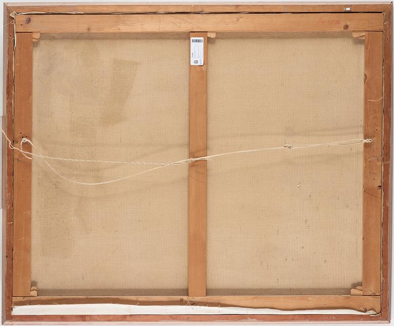 Gustaf Fjaestad, Autumn landscape with roundpole fence.