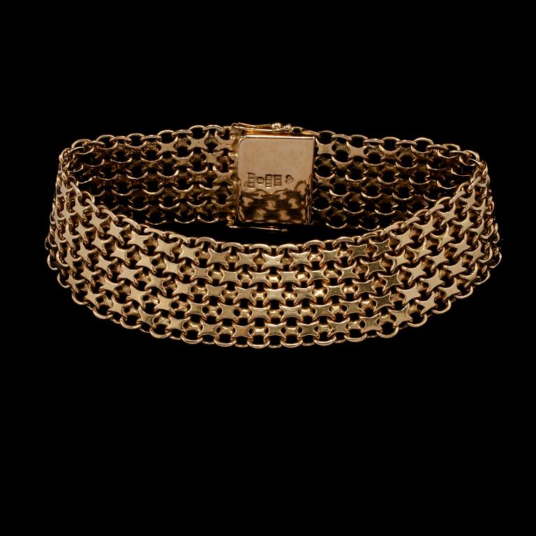 ARMLÄNK, 18k guld, Alton, Falköping, 1962. Vikt 30 g.