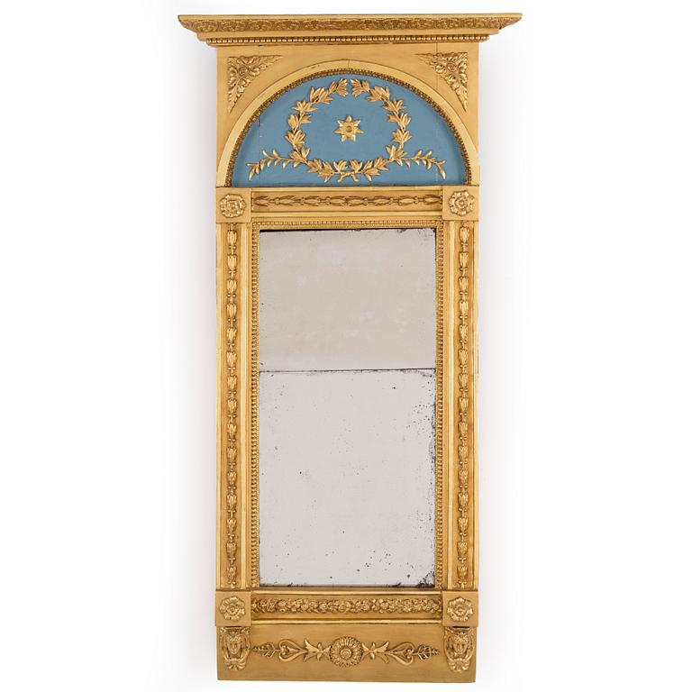 CARL PETTER SANDBERG, a gilt Empire mirror, Stockholm, active 1811-18.