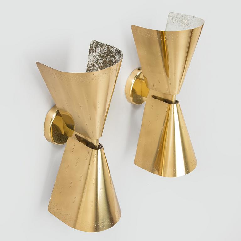 Paavo Tynell, a pair of  mid-20th century  wall lights for Taito. Made to order.