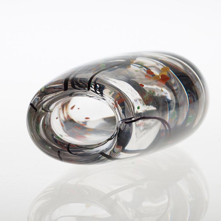 A Vicke Lindstrand glass vase, Kosta 1950's-60's.