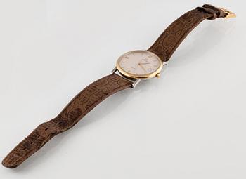 ARMBANDSUR, Omega, Deville, Guld på stål, quartz.