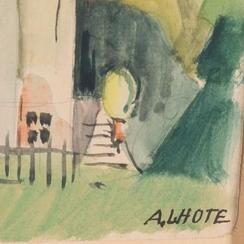 André Lhote, Park scene with building.