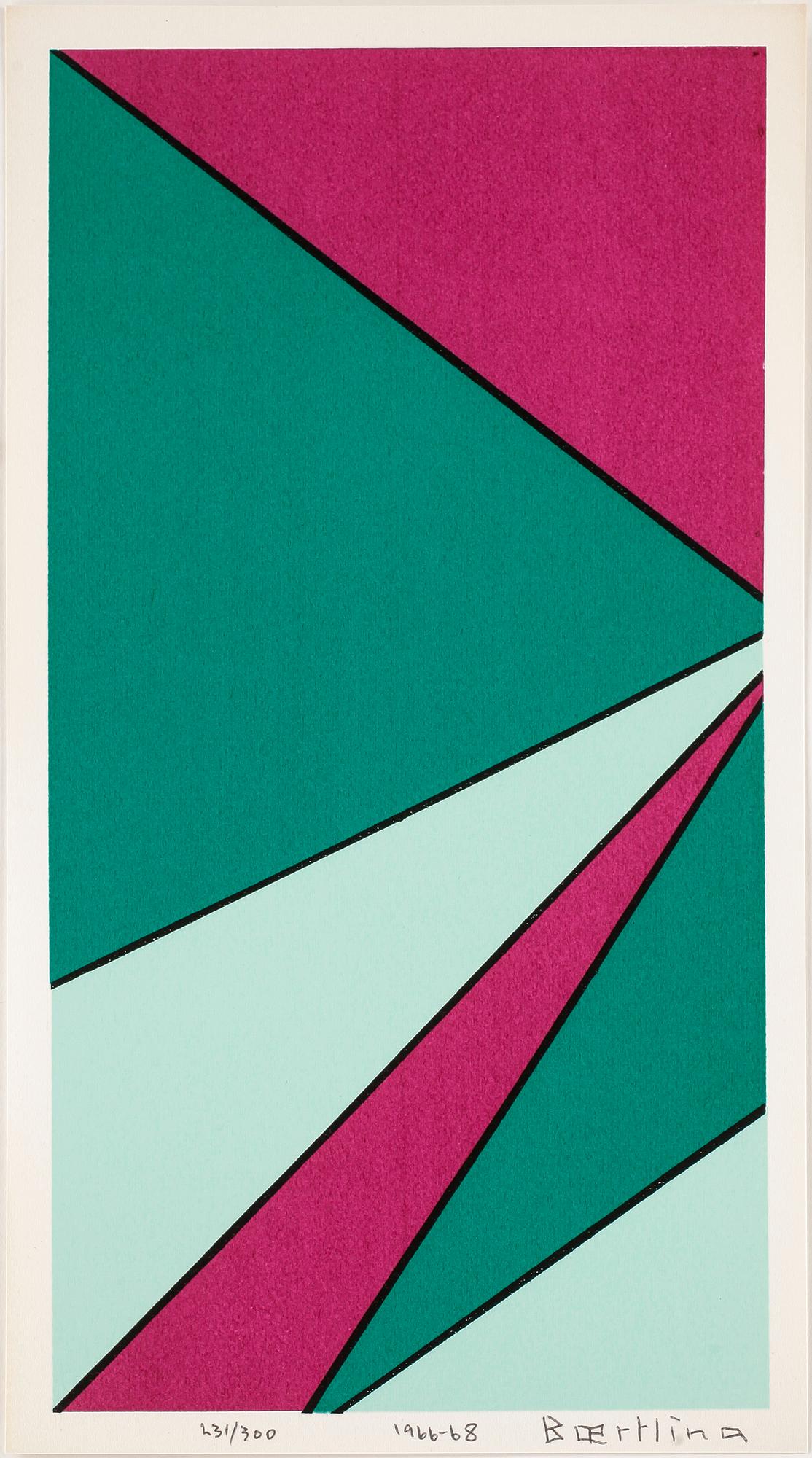 OLLE BAERTLING, färgserigrafi, 1966-68, signerad och numrerad 231/300.