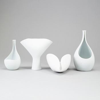 Four bowls/vases by Stig Lindberg for Gustavsberg.