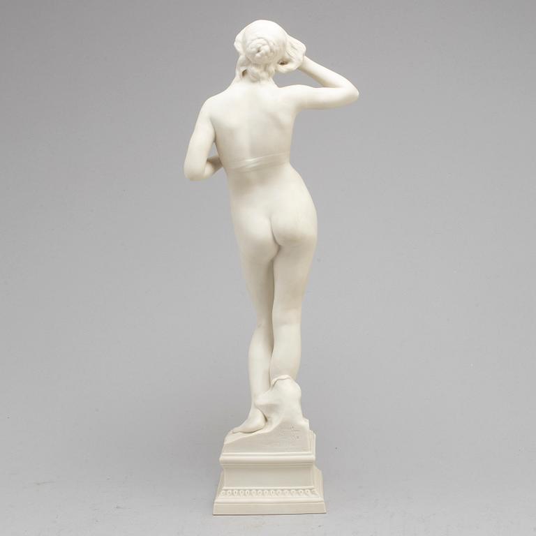 PER HASSELBERG, efter. Figurin, parian, Gustafsberg daterad 99.