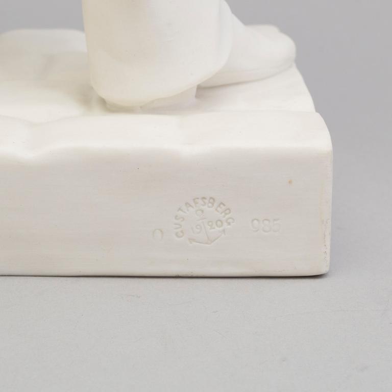 TWO PARIAN FIGURES, Gustafsberg 1894 and 1920.