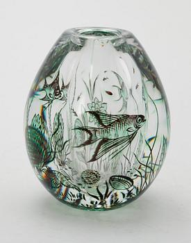 EDWARD HALD, vas, fiskgraal, Orrefors.