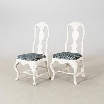 Stolar ett par, rokoko, 1700-talets mitt / senare del.