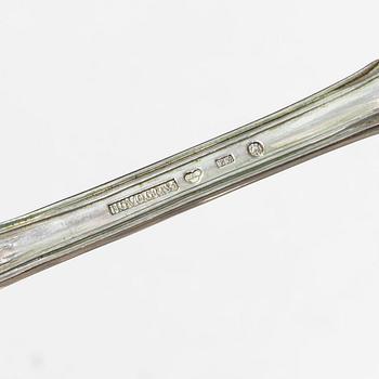 A set of ten Swedish silver dinner spoons,  “Olga”, mark of Hans Georg Vogt & Söner, Kristianstad, 1859.