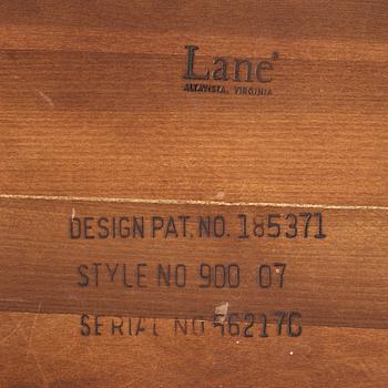 Andre Bus, a pair of 'Acclaim' walnut side tables, Lane of Altavista, Virginia, 1950's/1960's.