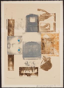 Robert Rauschenberg, färglitografi. Signerad och numrerad 17/39.