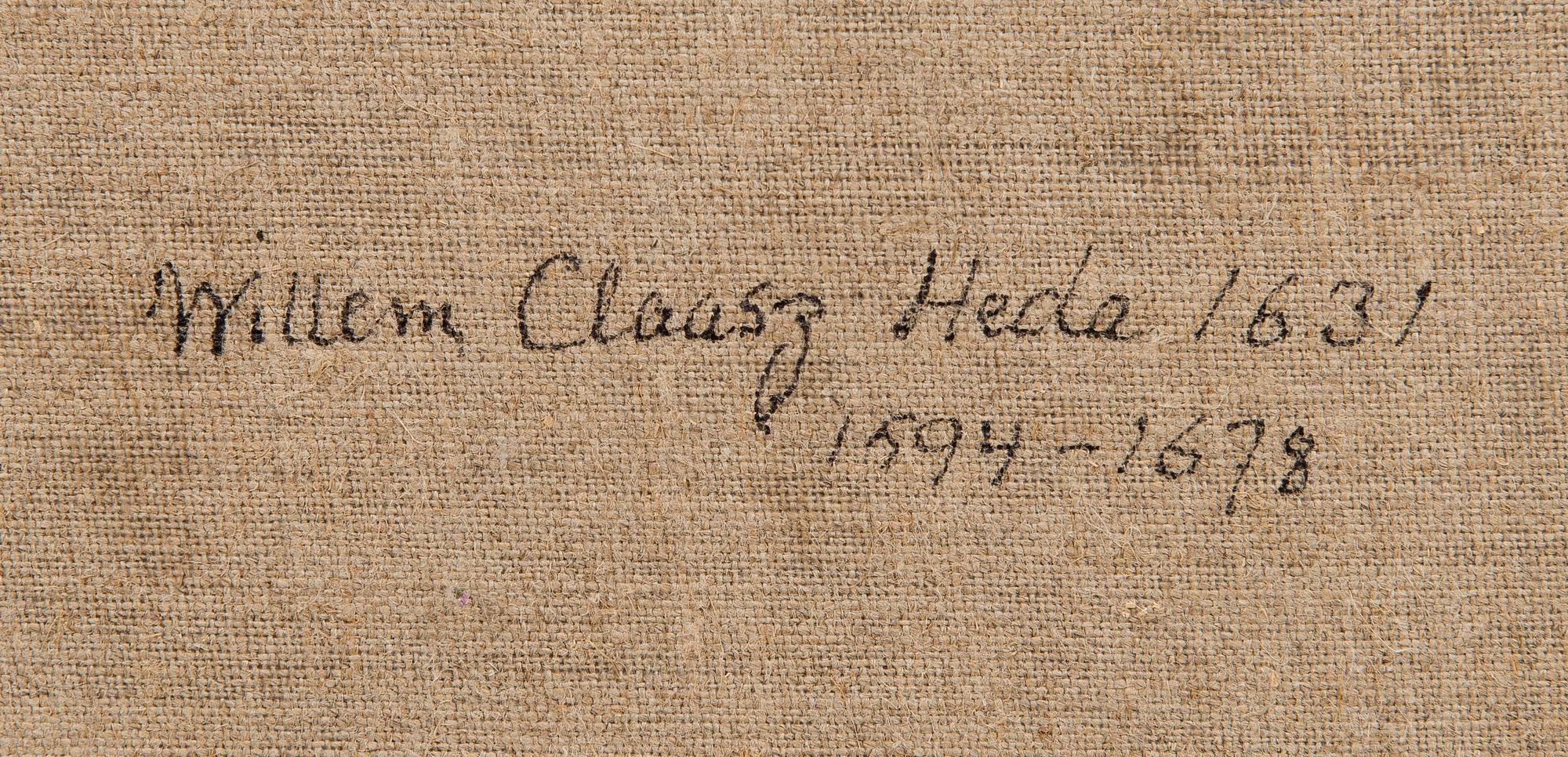 WILLEM-CLAESZ HEDA, HANS ART, HOLLÄNDSKT STILLEBEN.