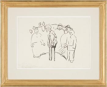 144. Edvard Munch, "Caricature; After the Assaults (Karikatur: Etter Overfallene)".