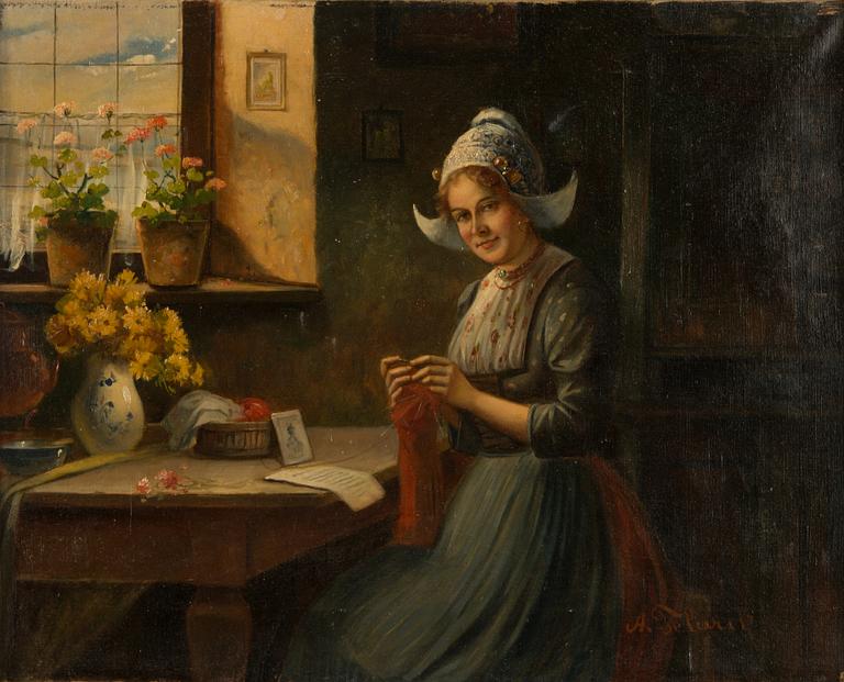 Alois Telarik, olja på duk, signerad.