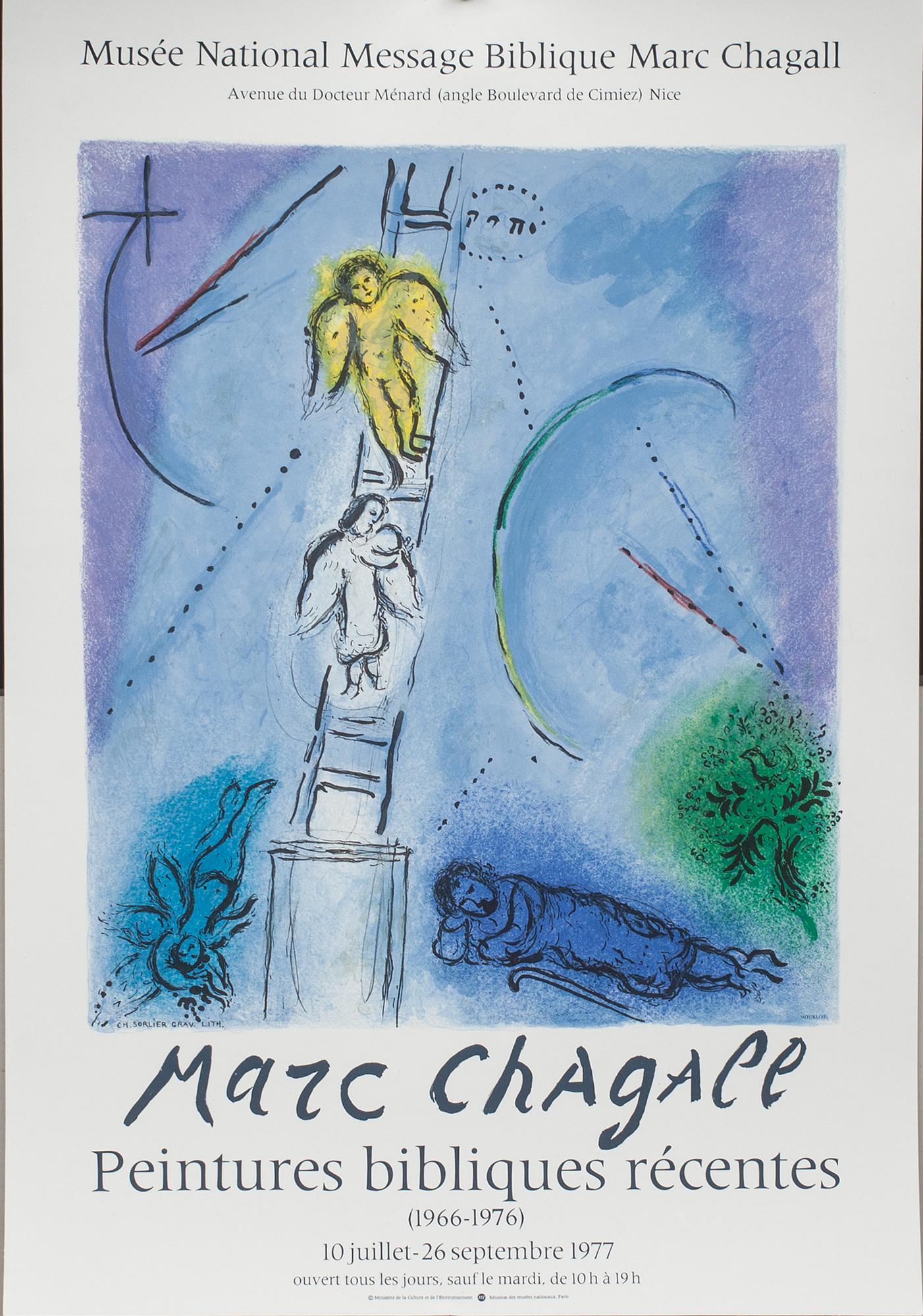 MARC CHAGALL, affisch, Mourlot 1977.