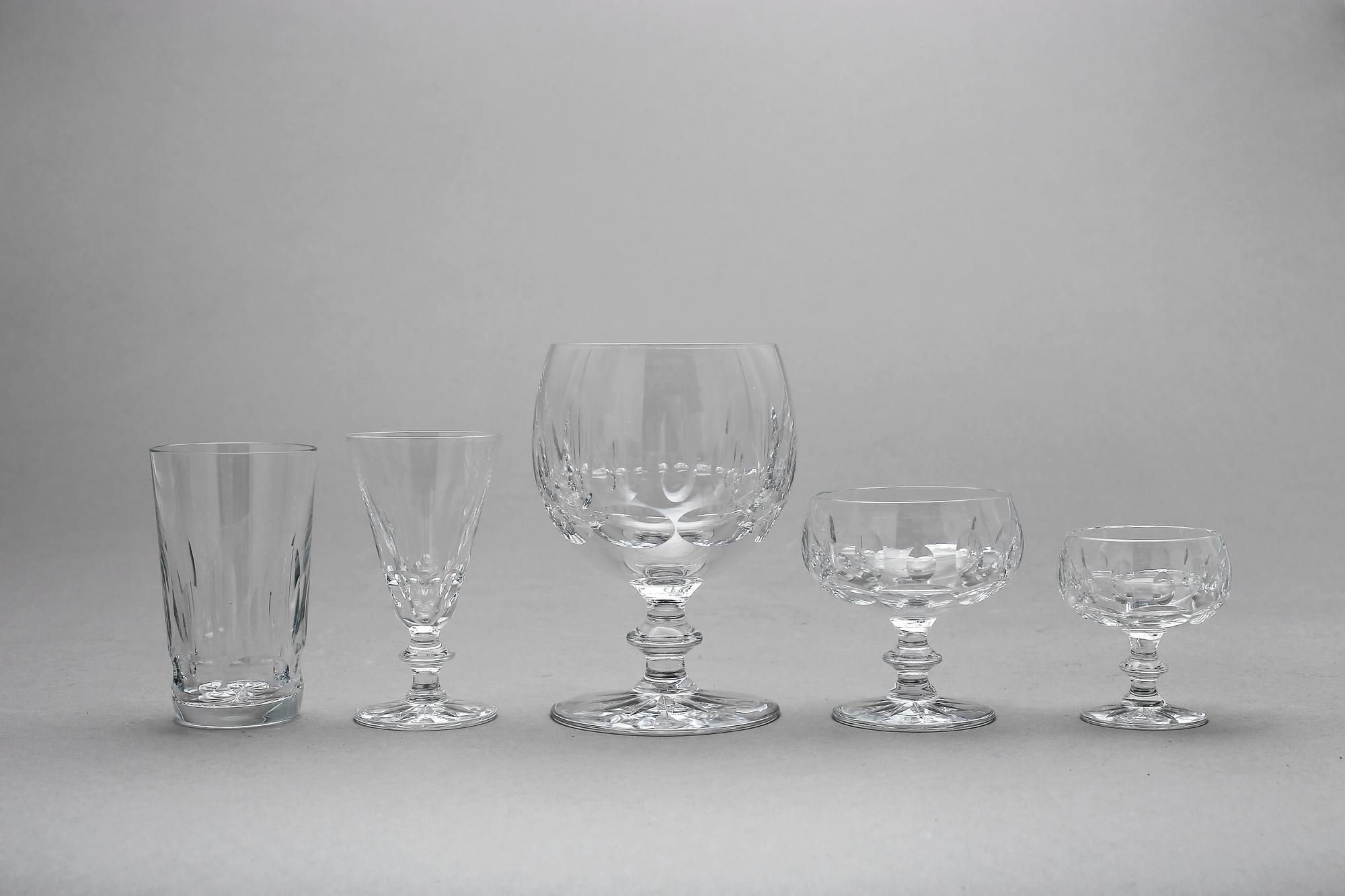 GLASSERVIS, 52 delar, "Mona", Kosta, 1950-60-tal.