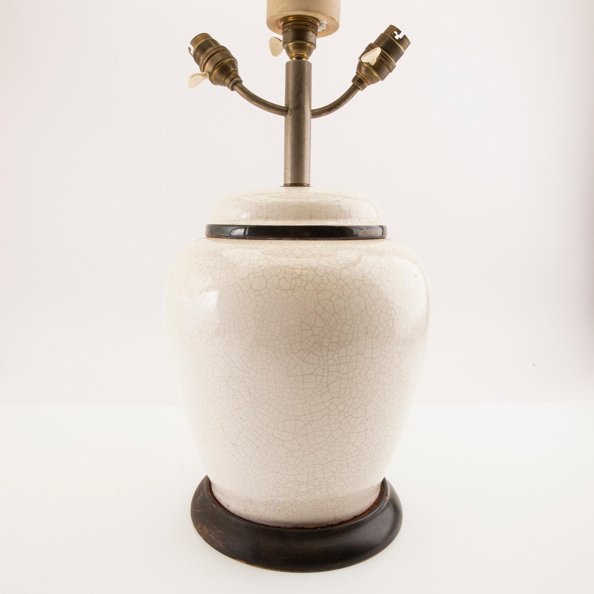 Table lamp France first half/mid 20th century porcelain.