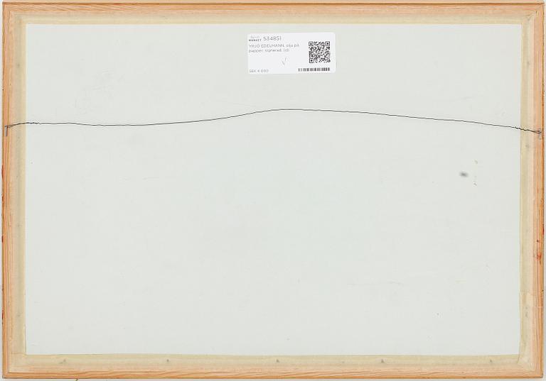 YRJÖ EDELMANN, olja på papper, signerad.