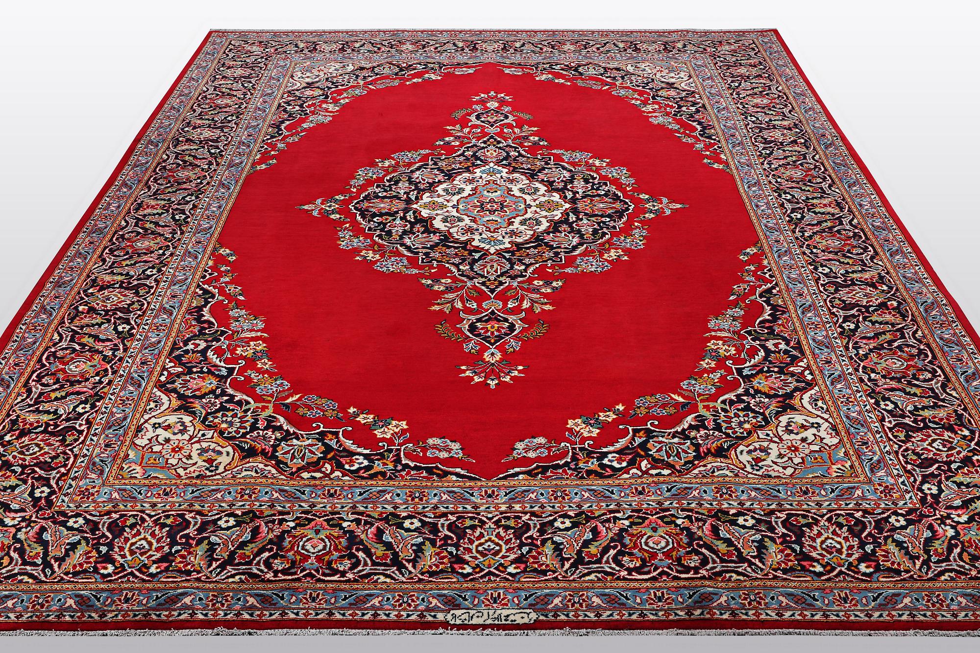 A carpet, Keshan, ca 353 x 240 cm.