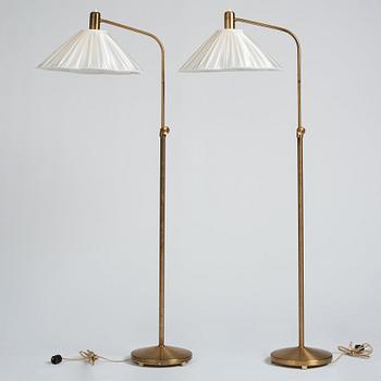 Golvlampor 1 par, Swedish Modern, ASEA, 1940-50-tal.