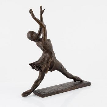 Okänd konstnär, 1900-tal. Skulptur. Brons. Ballerina.