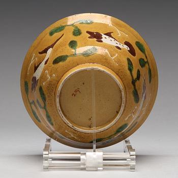 A bisquit brinial bowl, Qing dynasty, Kangxi (1662-1722).