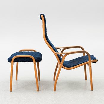 Yngve Ekström, a Swedese 'Lamino' armchair and foot-rest, Sweden, 2004.