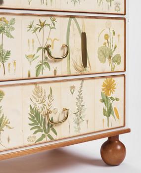 Josef Frank, a "Flora" chest of drawers, Firma Svenskt Tenn, Sweden, probably 1970s.