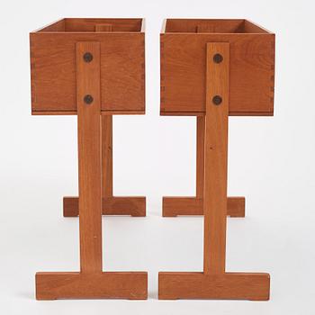 Hans-Agne Jakobsson, a pair of flower stands, cabinetmaker Bertil Johansson Markaryd, 1950-60s.