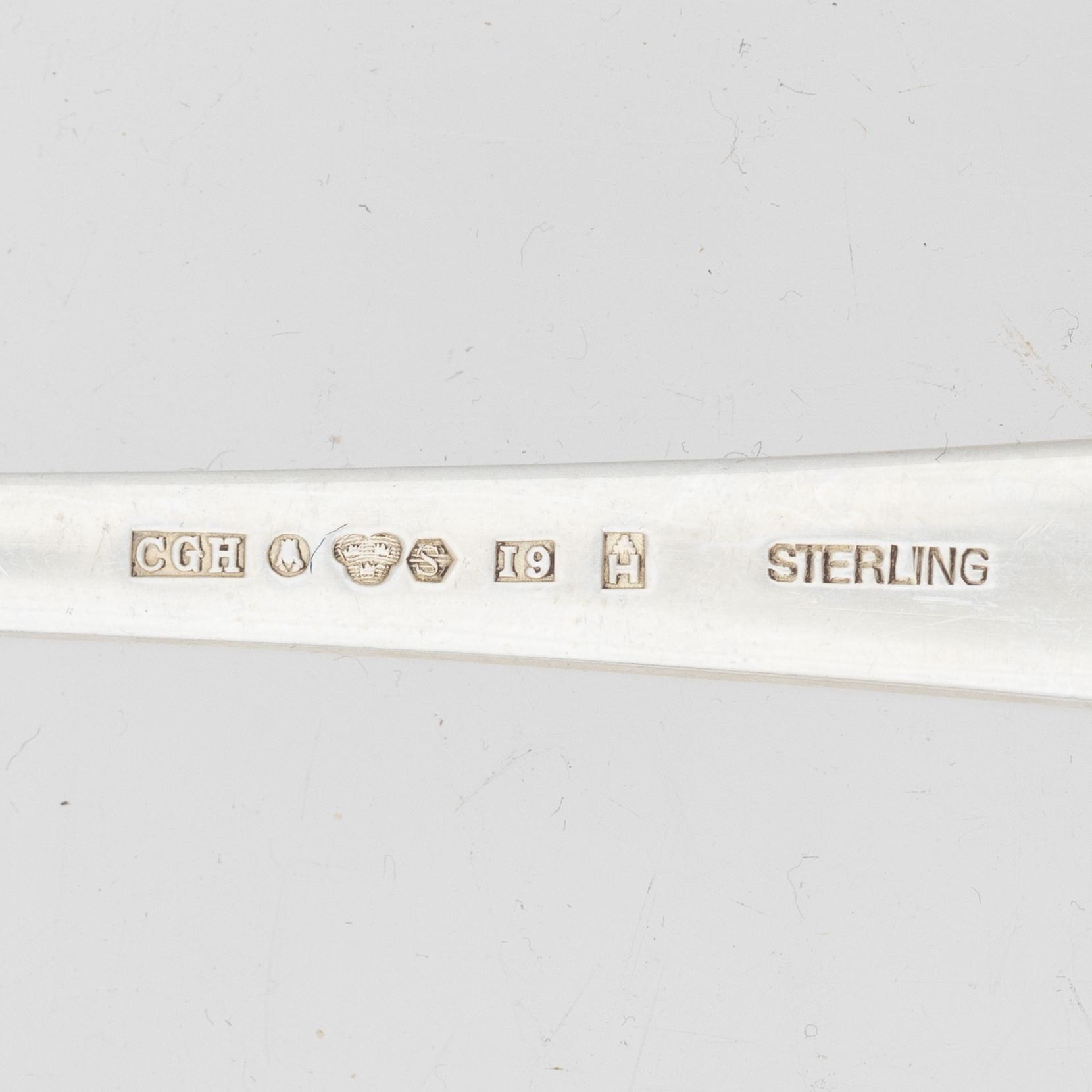 A Swedish silver cutlery, 'Excellens', including with mark of CG Hallberg, Stockholm 1959 (132 pieces).