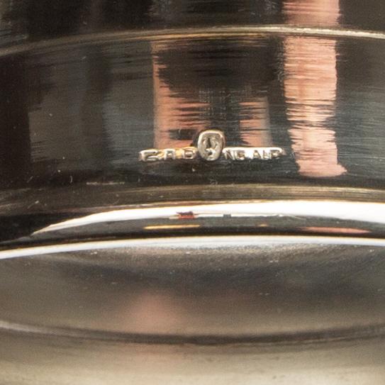 Cake stand and bowl, silver plate, first half of the 20th century.