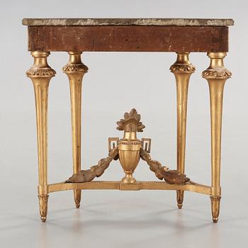 A Gustavian late 18th century console table.